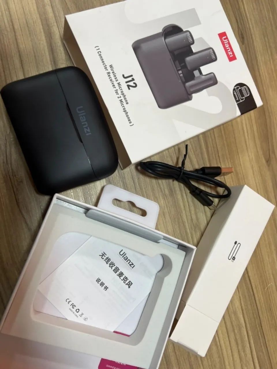 Microfone de Lapela Ulanzi J12 - Kit Duplo - Foto 2