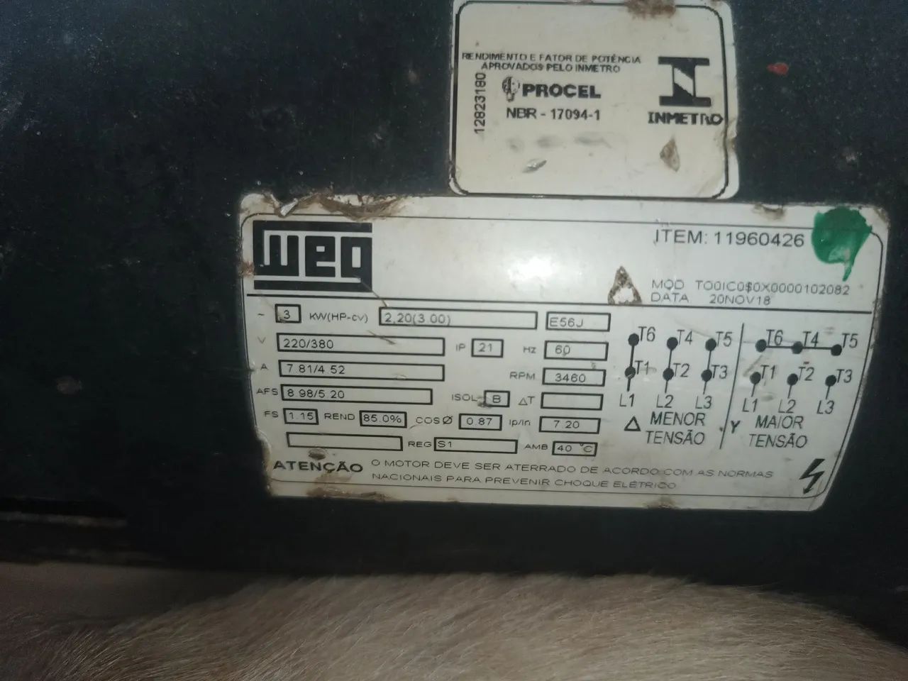 Motor bomba jacuza 