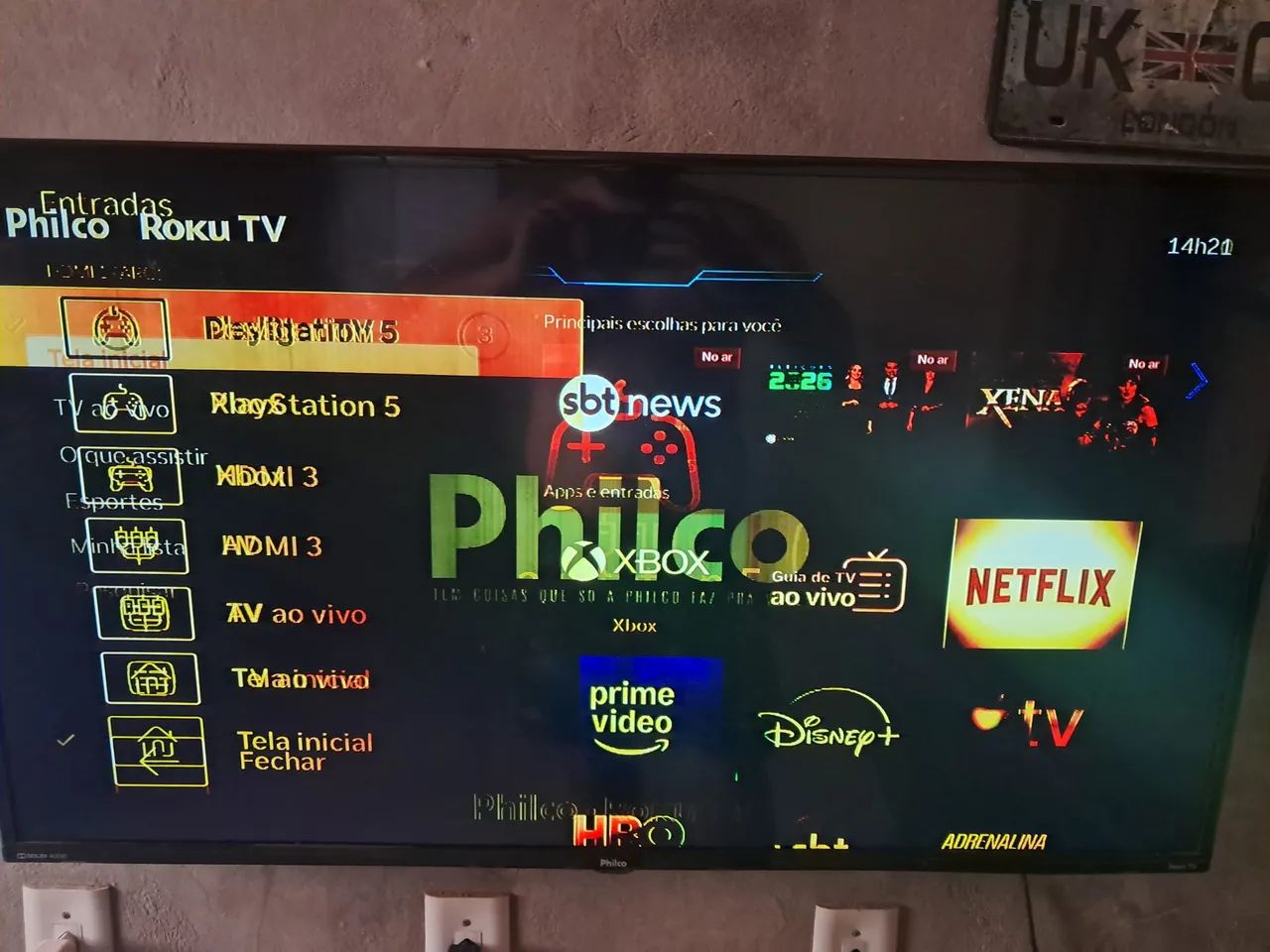 Philco 43 polegadas com defeito 