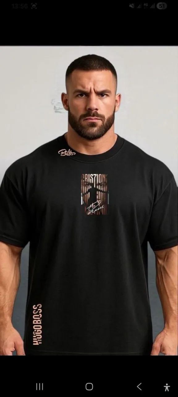 Camisetas Oversized com estampa do Cr7 - Foto 2