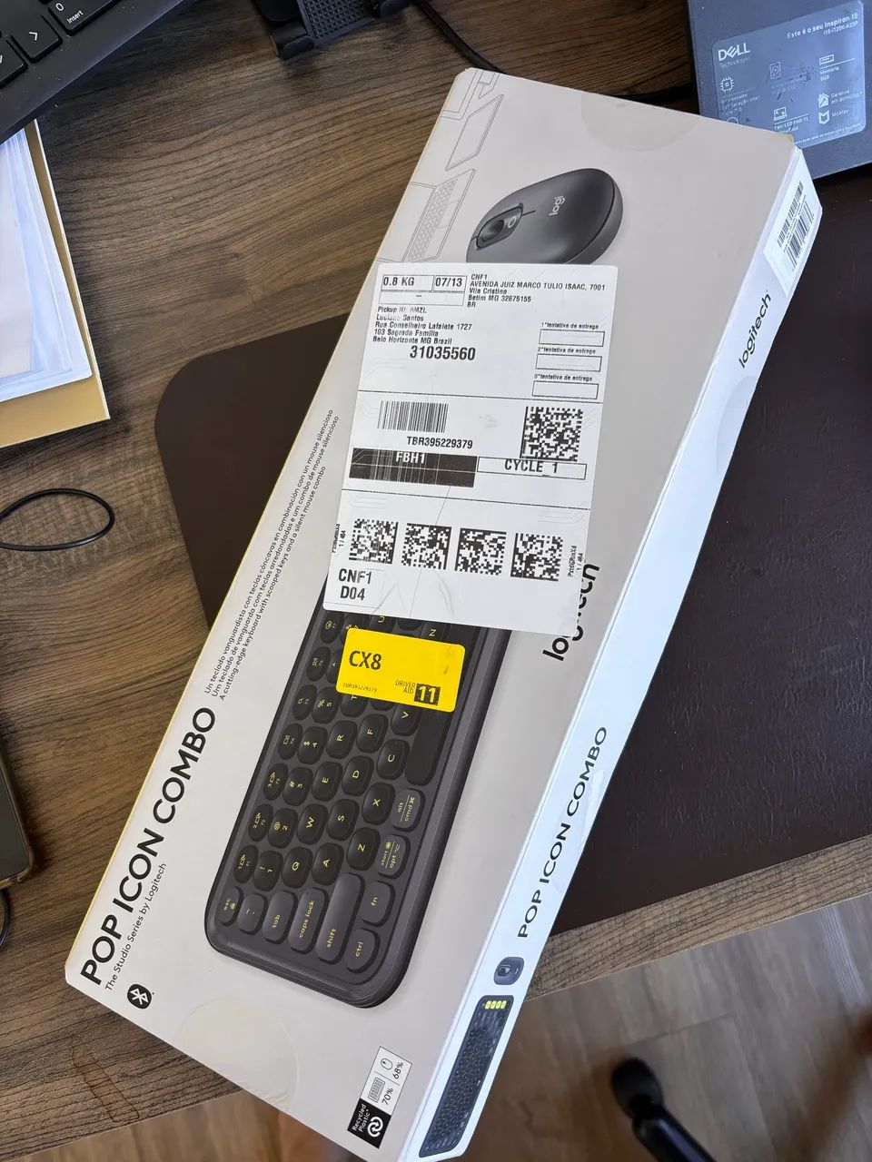 Combo Logitech Teclado e Mouse Pop Icon
