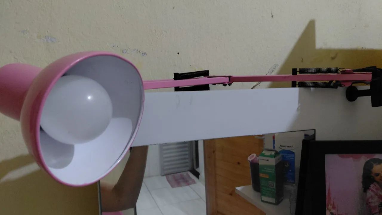 Luminária rosa - Foto 3