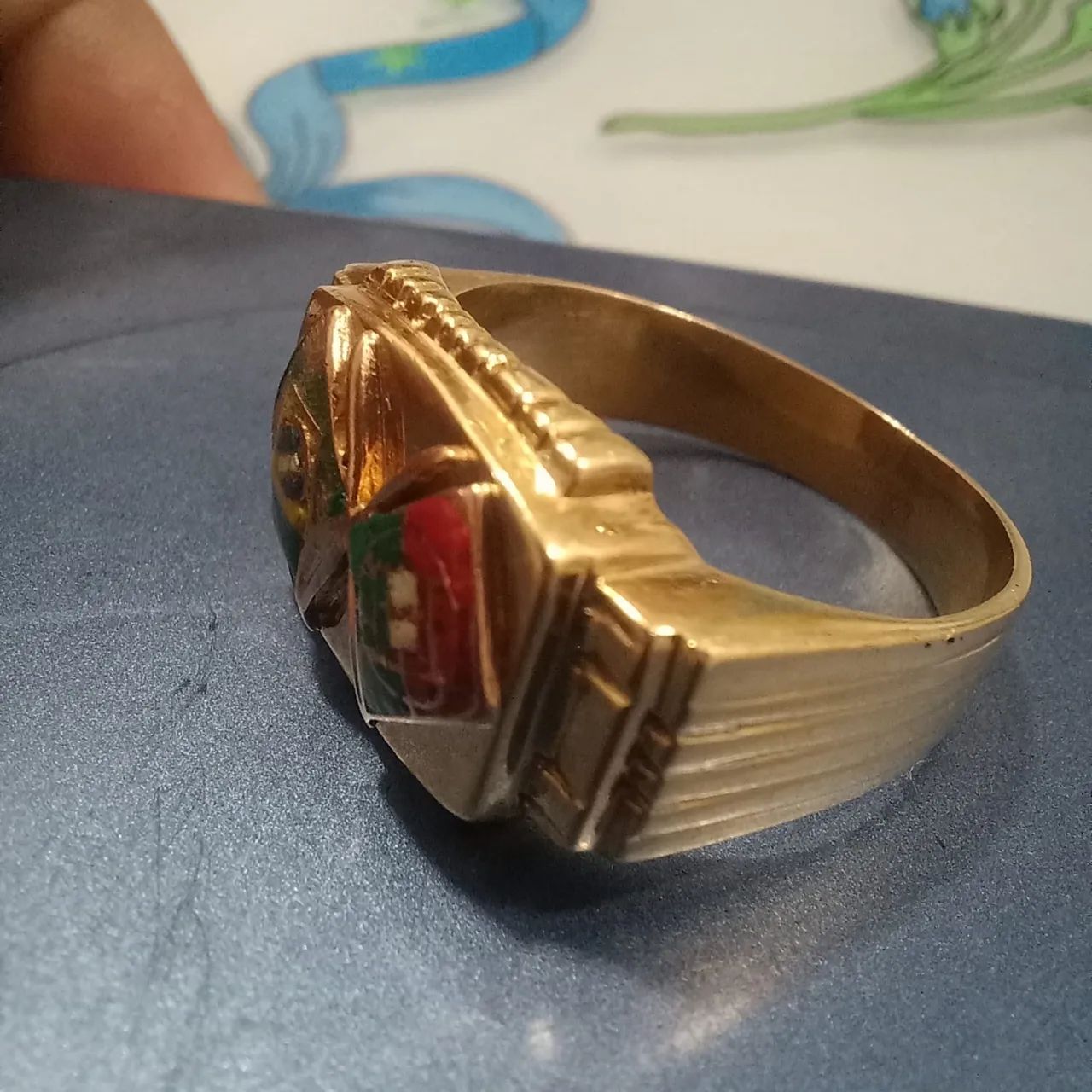 Anel ouro portugues 18 k - Foto 4