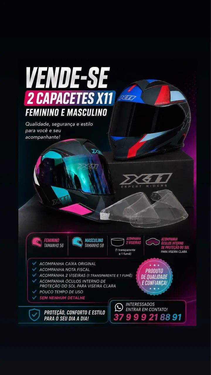 CAPACETES X 11