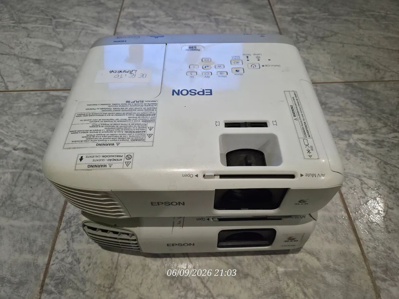 Projetores Epson (com defeito)