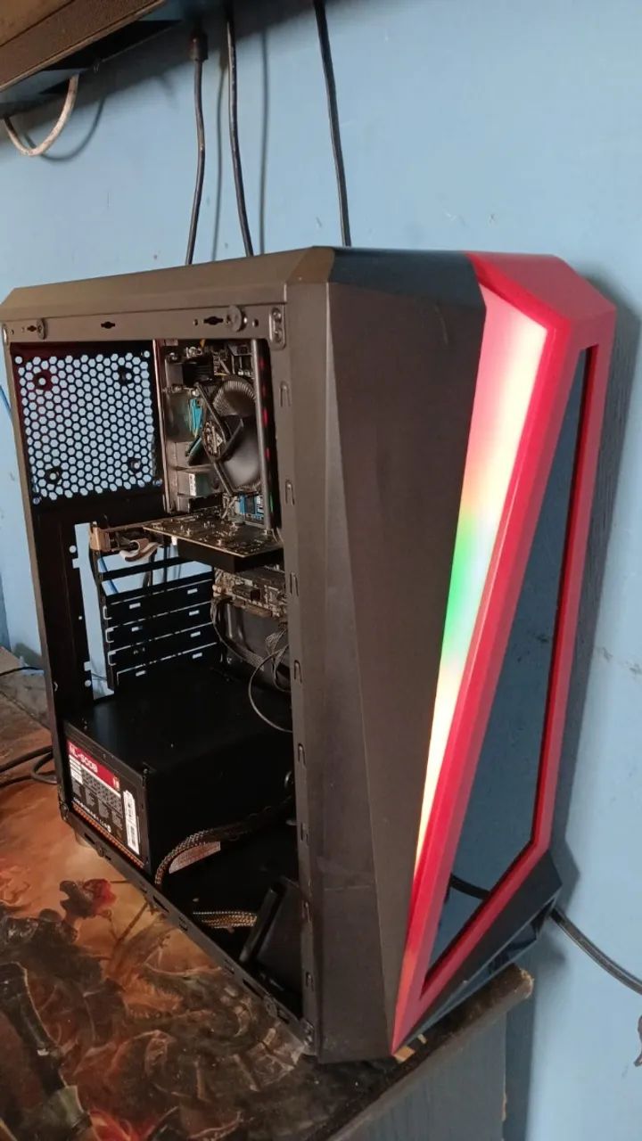 CPU core i5 9400f 16gb ddr4 ssd 256gb nvme fonte 500w 80lpus