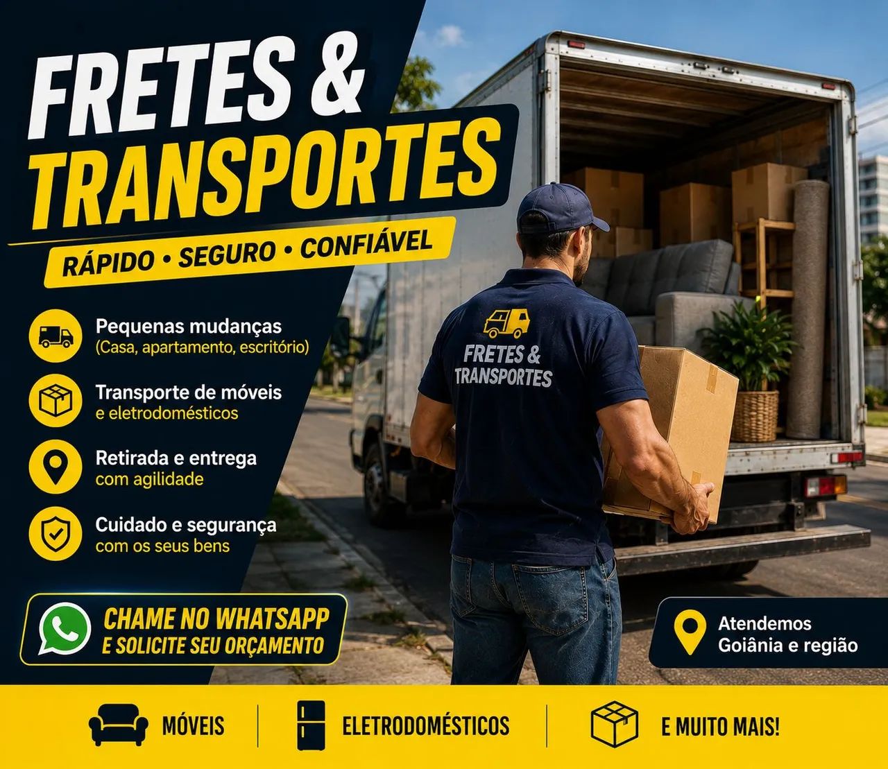 ? FRETES & TRANSPORTES - GOIÂNIA E REGIÃO