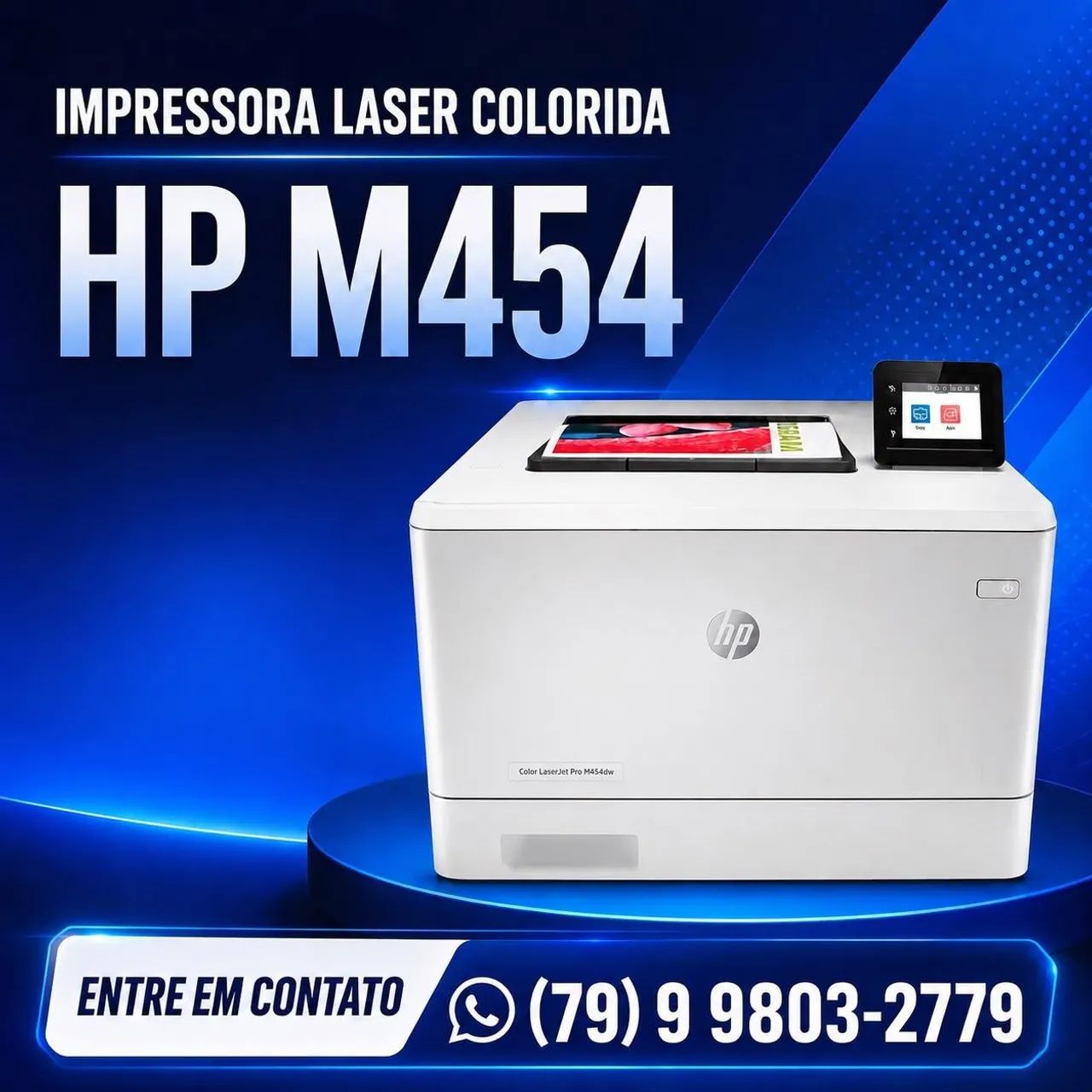 Impressora HP colorida M454 