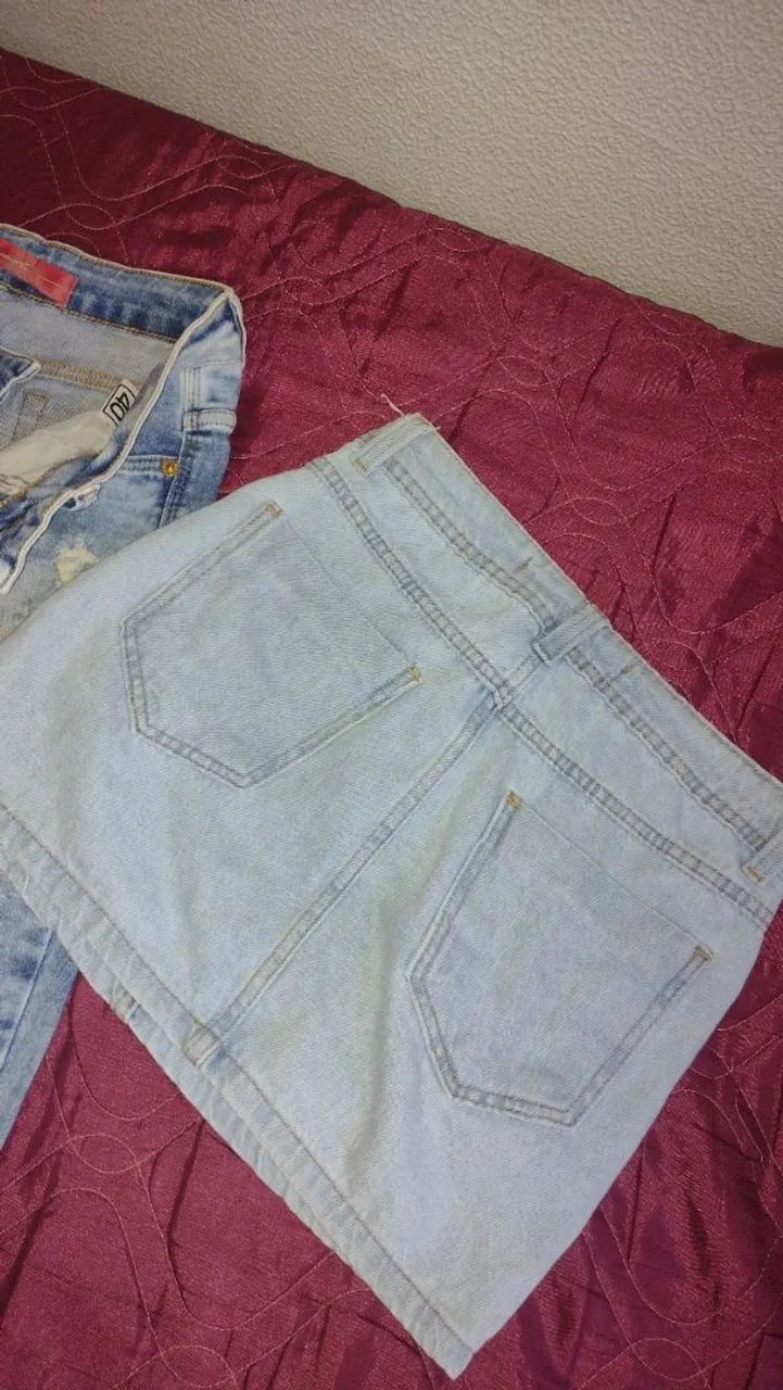 Vendo saia jeans - Foto 2