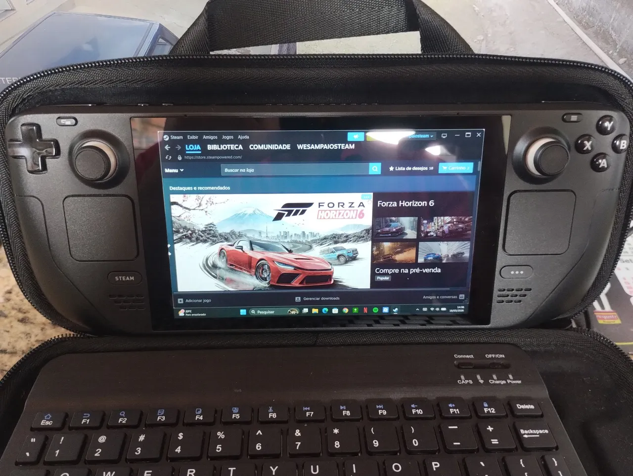 Steam Deck LCD 512GB + SD 1TB + Dock Completo - Estado de Novo