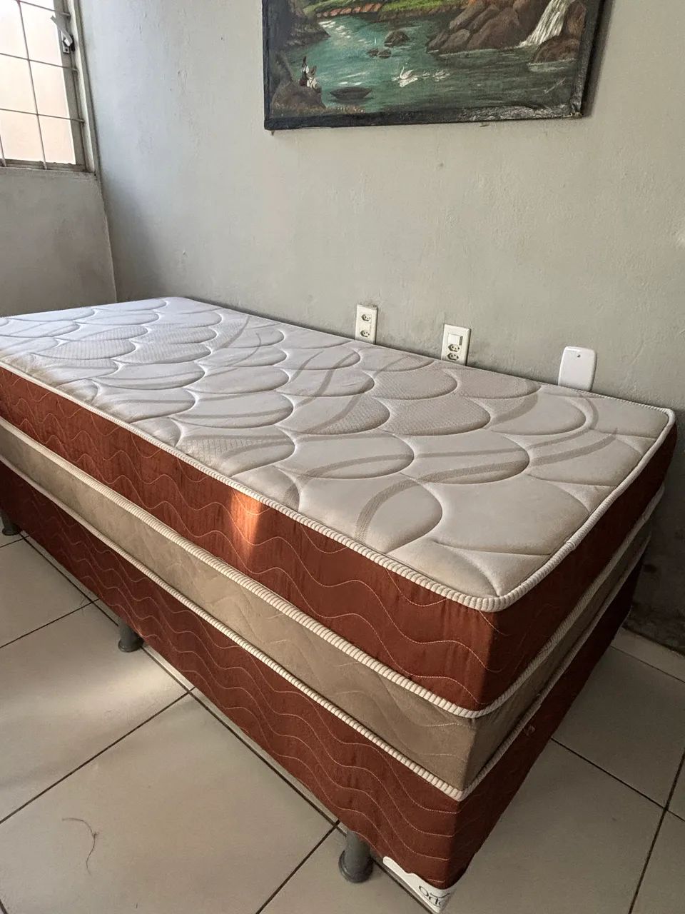 Cama box de solteiro semi nova  - Foto 2