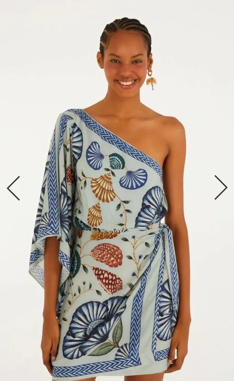 Vestido FARM sonho de conchas - Foto 2