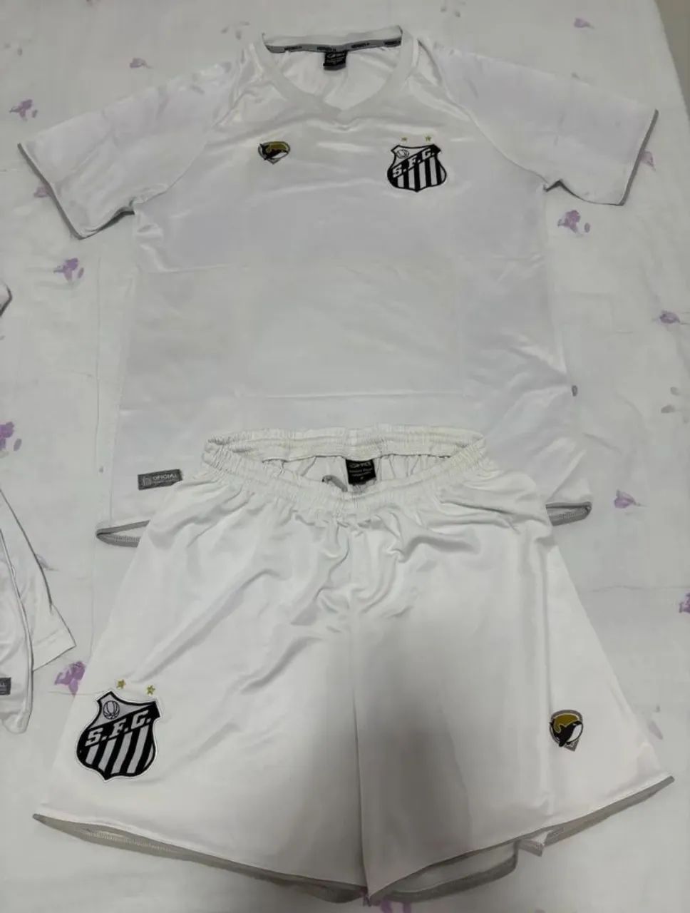 Santos Camisa Calção Uniforme Original
