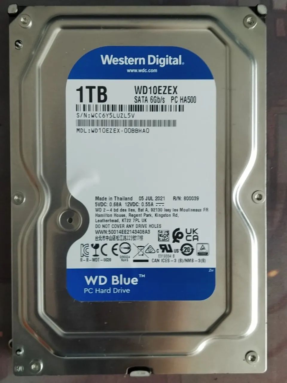 HDD 1Tb sata WD azul - USADO - Armazenamento - Medianeira, Porto