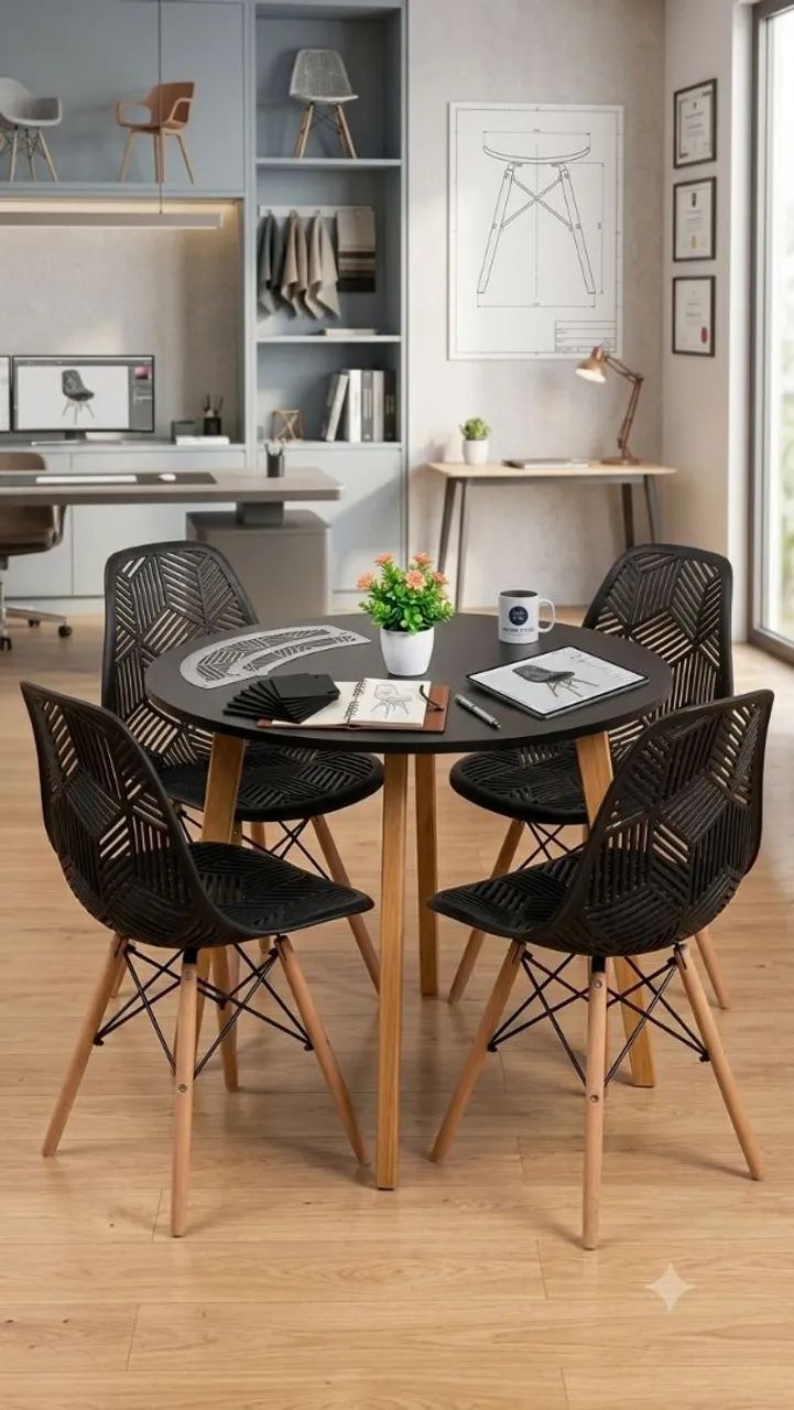 Conjunto de mesa 4 cadeiras