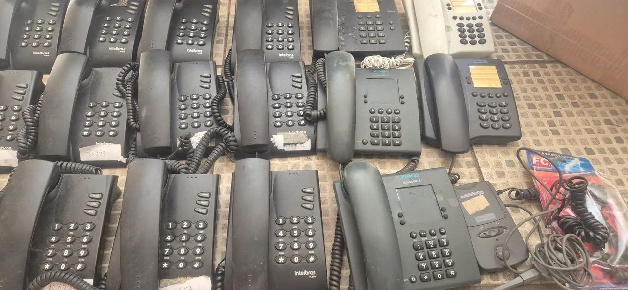 Lote telefone com fio 22 unidades + acessórios - Foto 3