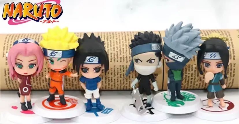 Kit com 6 miniaturas anime Naruto Shippuden action figure - Foto 3