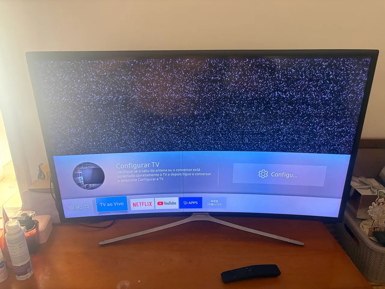 Tv Smart Samsung 40 polegadas - tela curvada - Foto 5