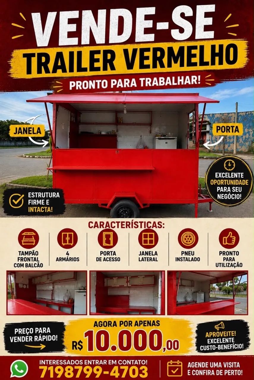 Trailler pronto pra trabalhar!