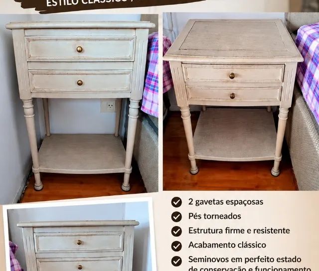  Par de Criados-Mudos para Quarto - Aceito Proposta!