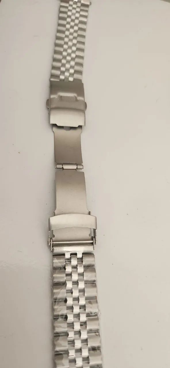 Pulseira Jubilee 20mm sólida, terminal curvo . - Foto 4