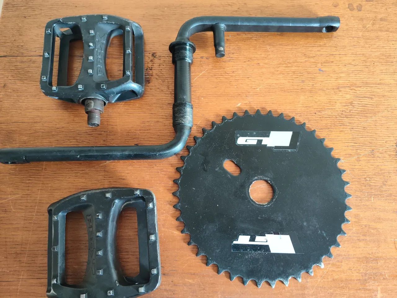 Pedivela e coroa Bmx