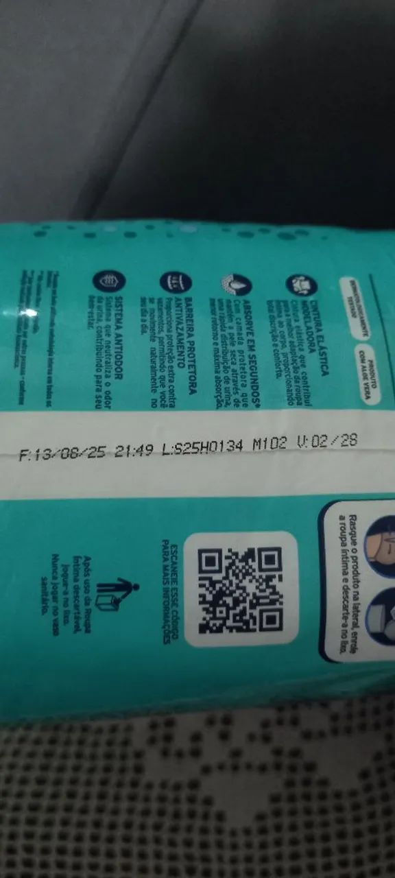 FRALDAS GERIÁTRICAS PACOTE LACRADO VALIDADE 2028 !!!  - Foto 5