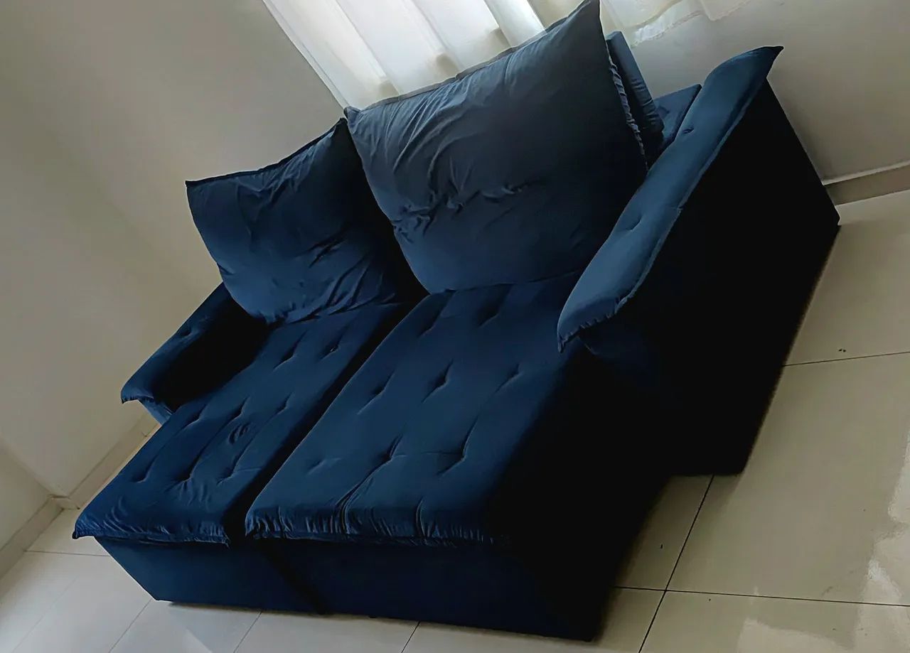 Sofá retrátil e reclinável - 4 lugares - Foto 3