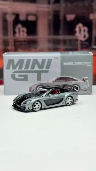 MINI GT 1057 - Miniatura 1:64 Mazda RX7 VeilSide Fortune Grey