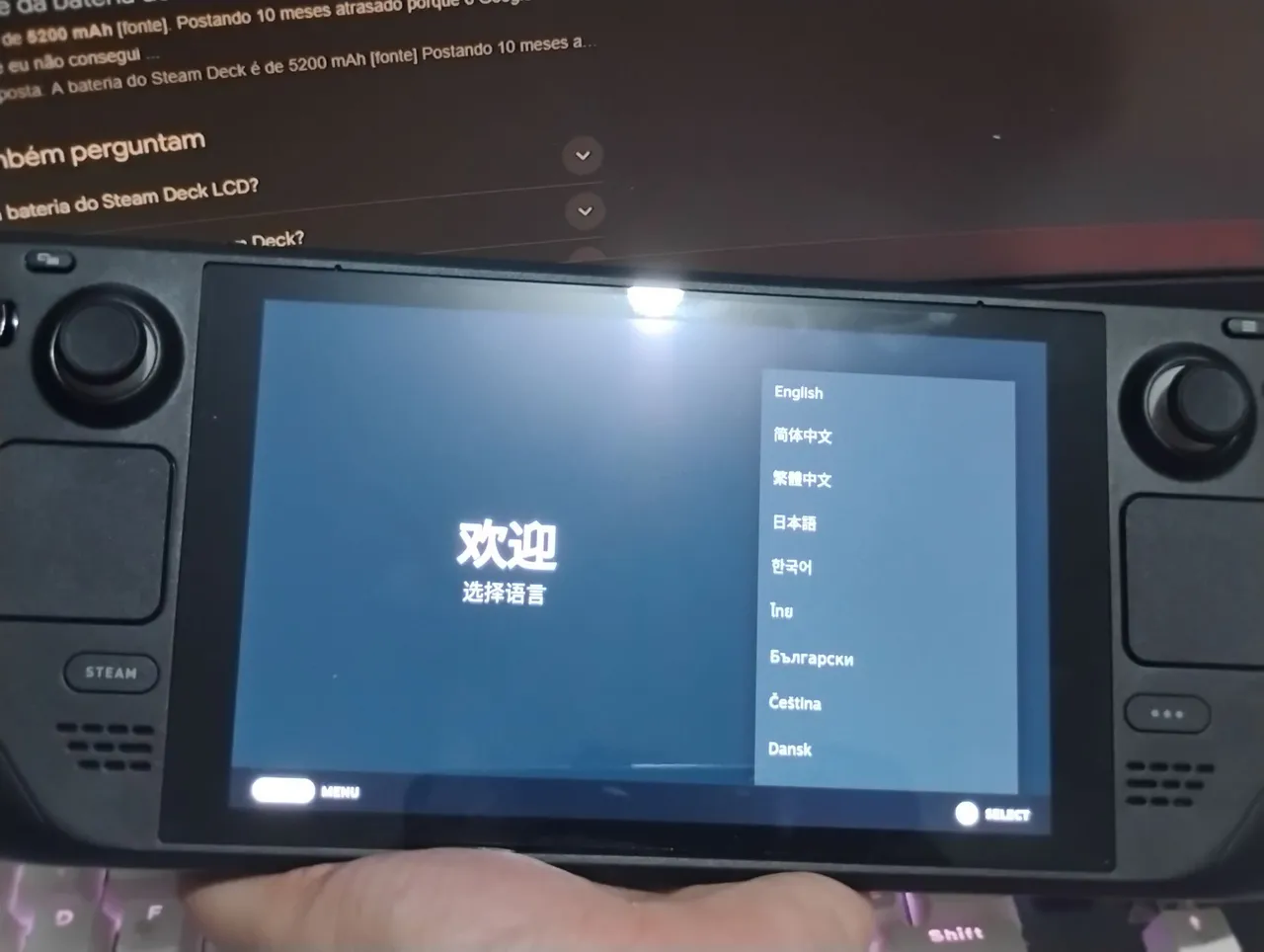 Steam deck LCD 256gb+ cartão 256gb - Consoles de Vídeo Game - Vila