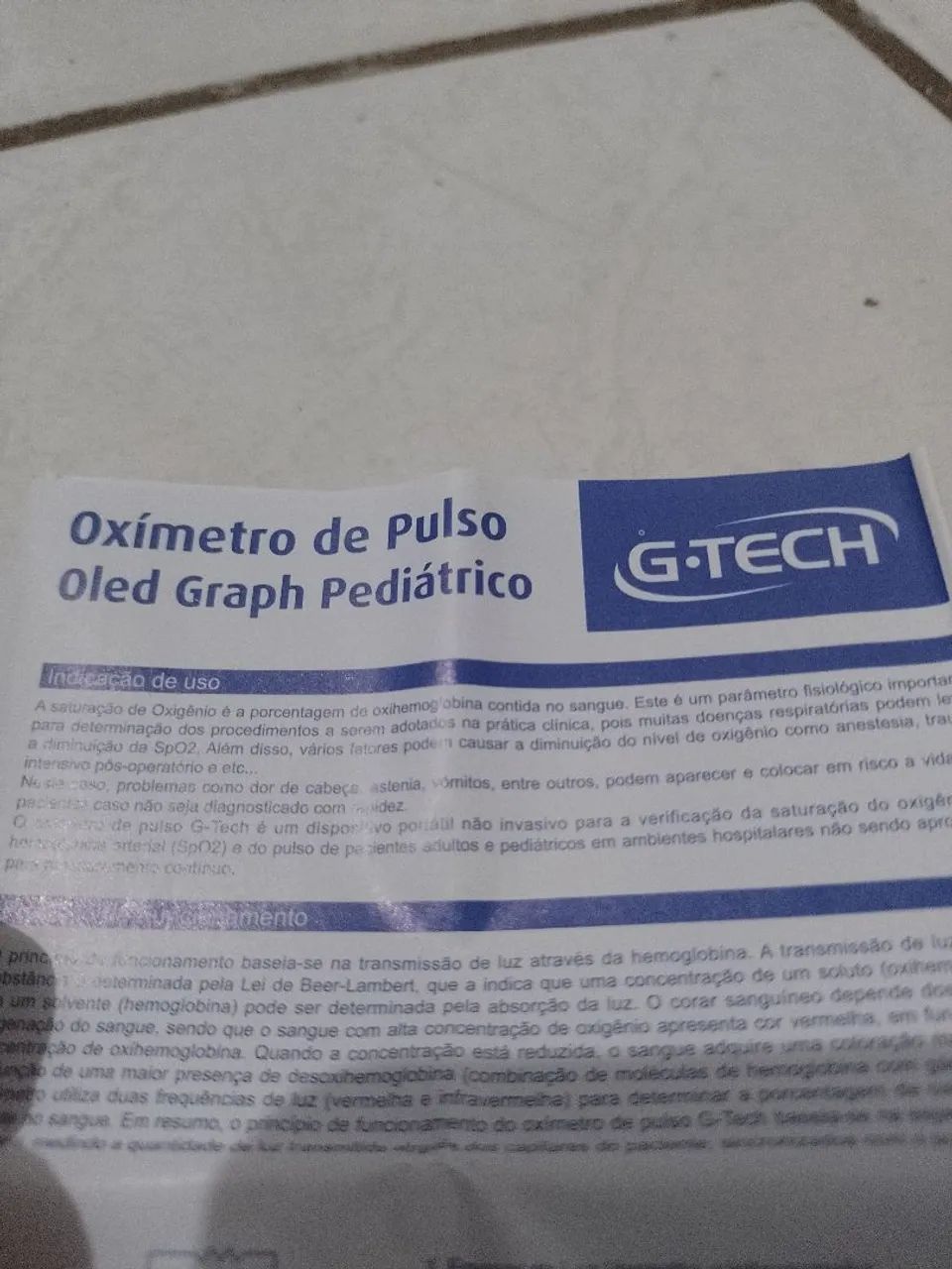 Oxímetro OLED GRAPH infantil usado 3 vezes  - Foto 3