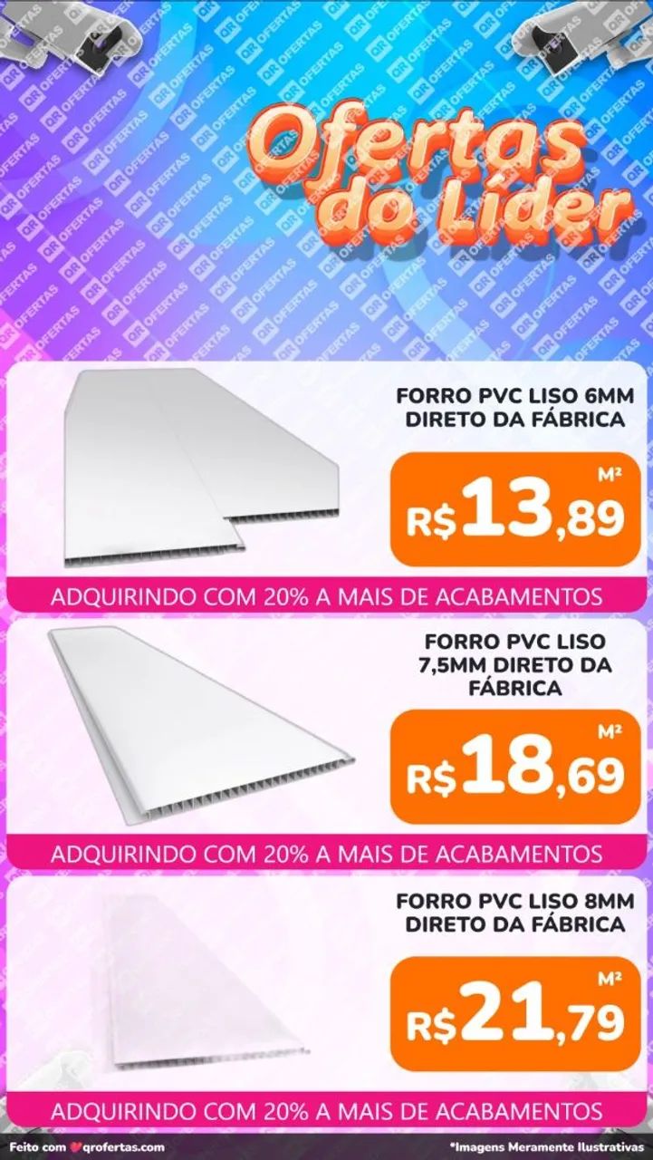 Promoção imperdível, Forros pvc lisos junta seca direto da Fábrica 