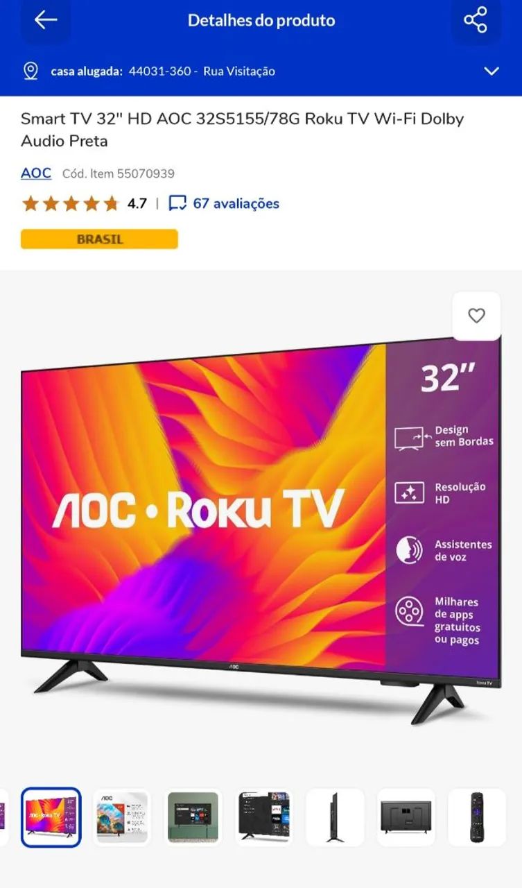 Vendo uma TV nova na caixa 32 polegadas... - Foto 2