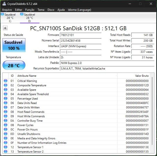 SSD Sandisk SN7100S 512GB - Compatível com PS5 - Foto 5