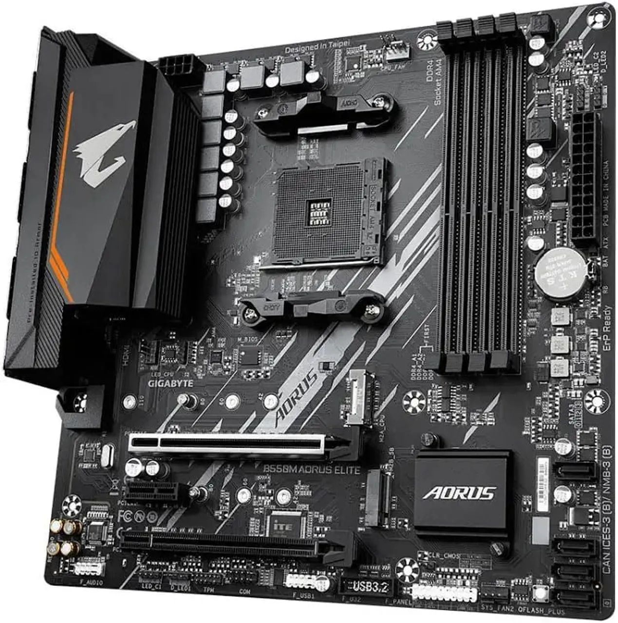 PLACA MÃE GIGABYTE B550M AORUS ELITE - Foto 3