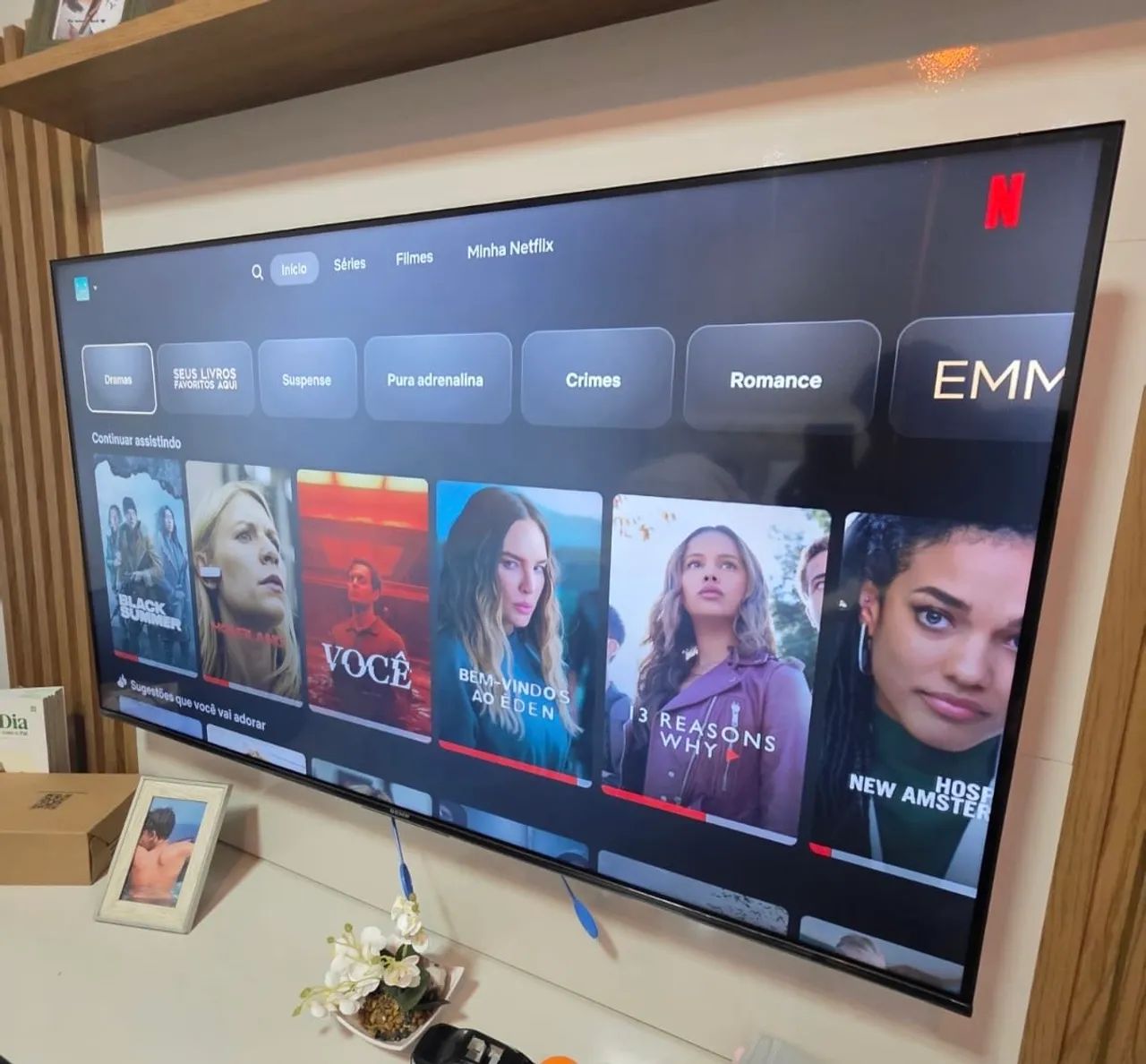 SMART TV SEMP 55 POLEGADAS SEMI NOVA - Foto 2