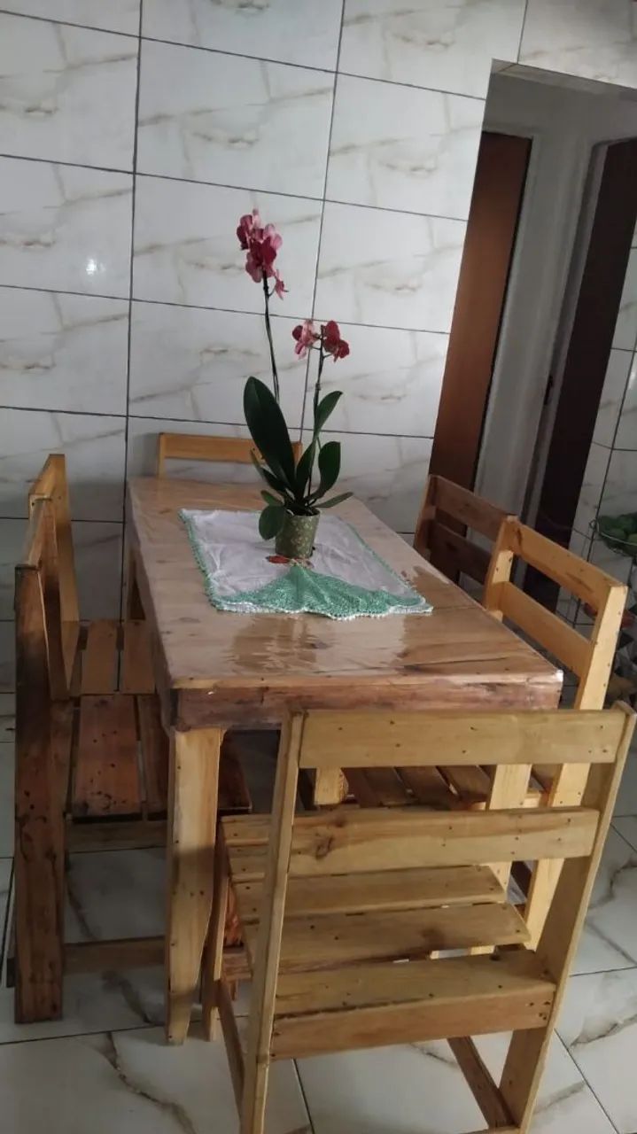 Conjunto de mesa e cadeiras  - Foto 4
