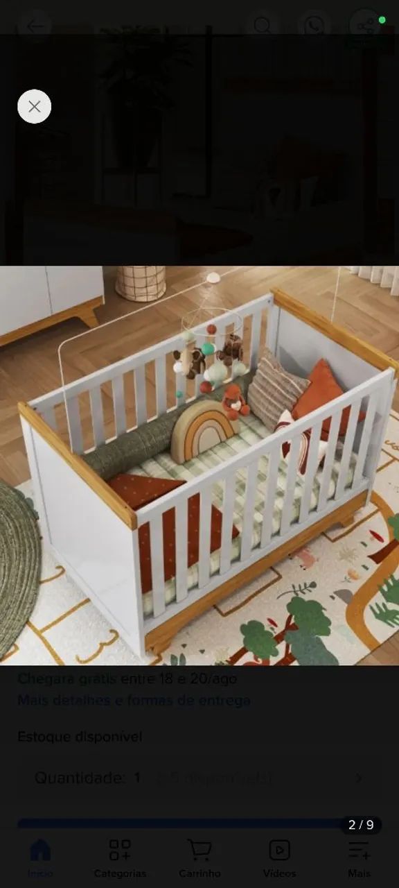 Berço Americano 100% MDF - Foto 2