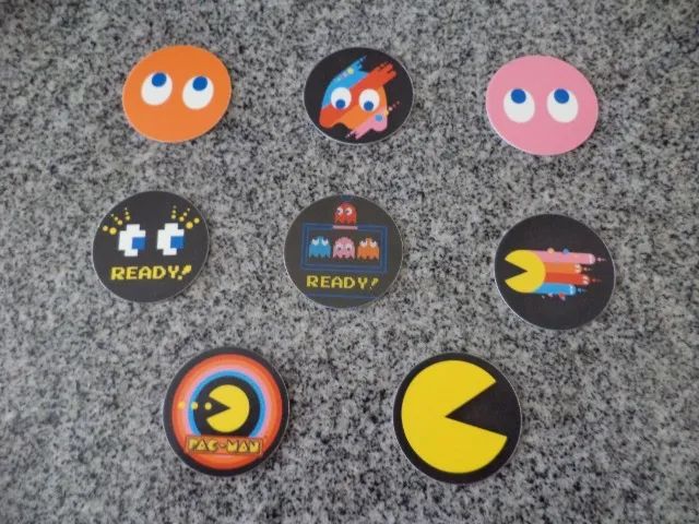 Kit 8 Tazos Pac-Man da Elma Chips - Foto 2