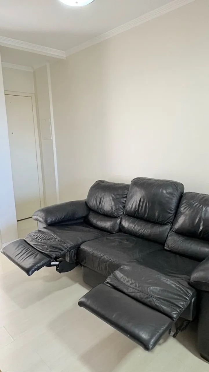 Sofá de couro legítimo reclinável  - Foto 3