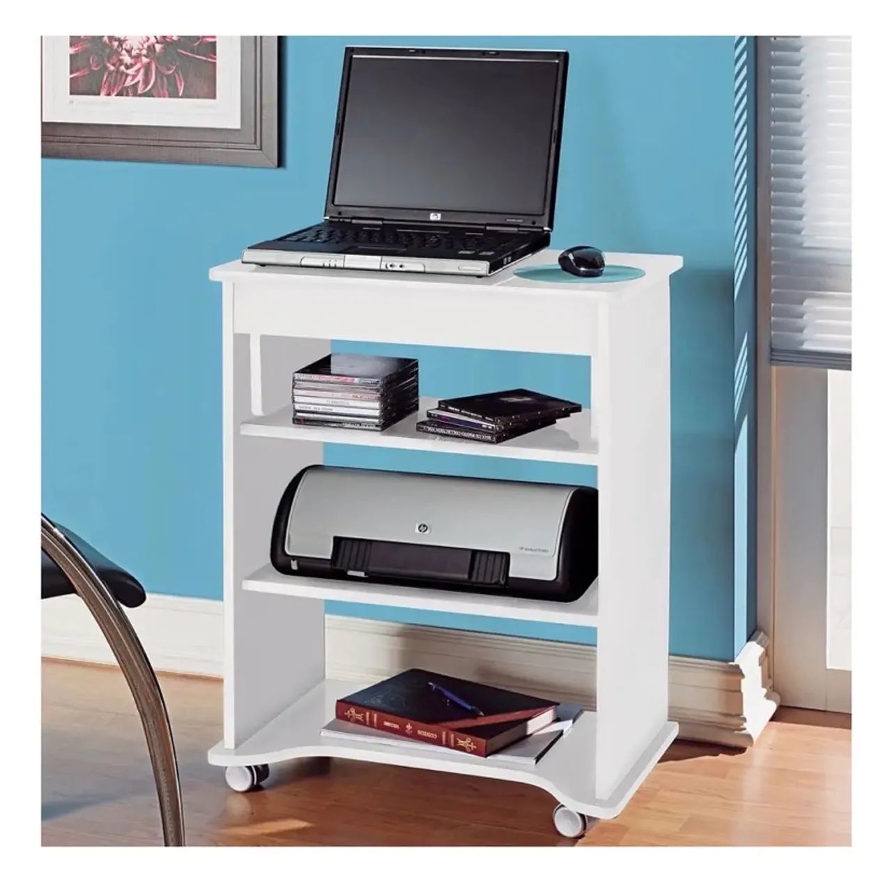 Mesa Para Computador Tampo Portatil Branco - Artely