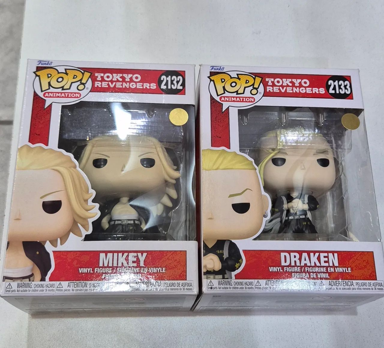 Kit com 2 funkos anime - tokyo revengers
