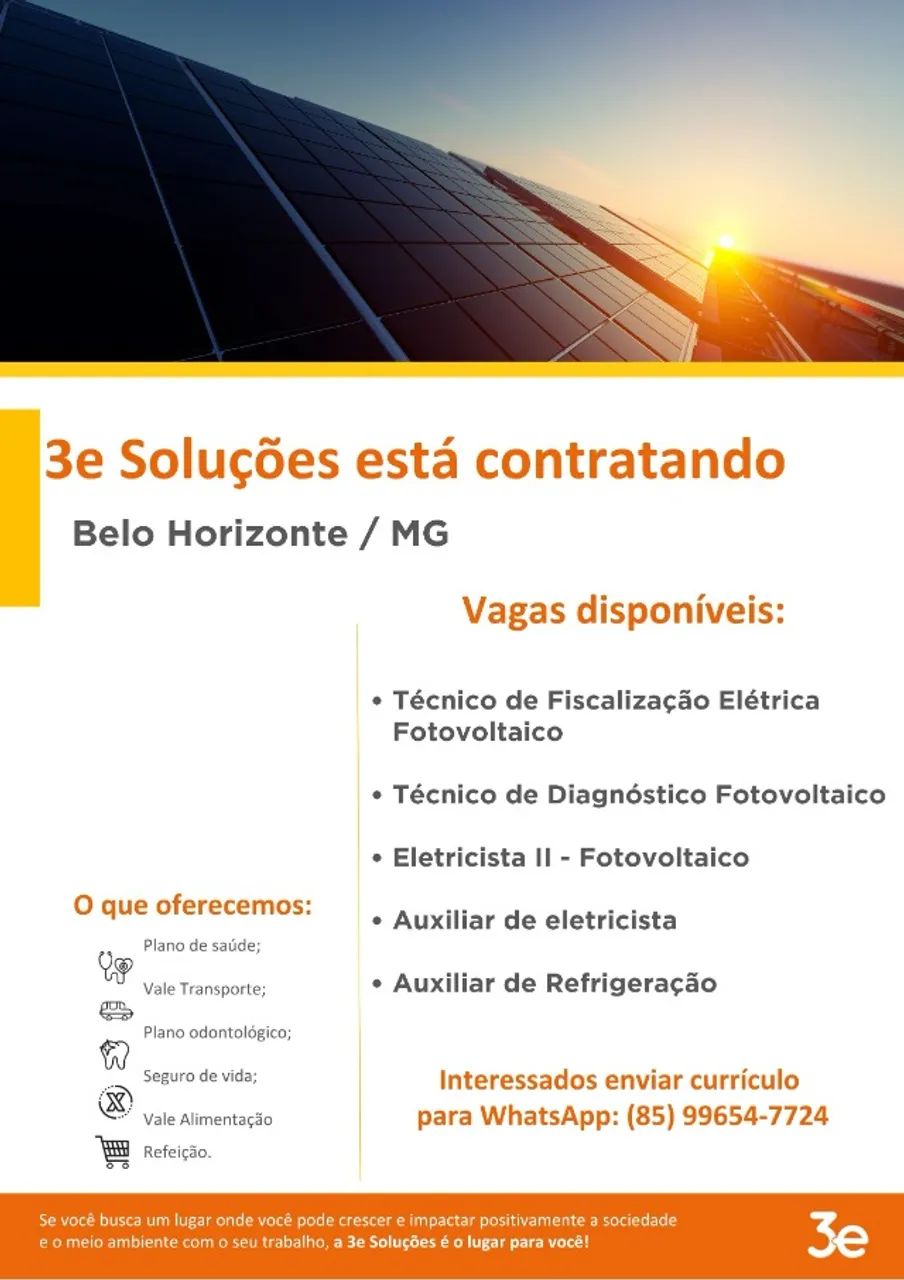 ELETROTÉCNICO DE CAMPO - ENERGIA SOLAR