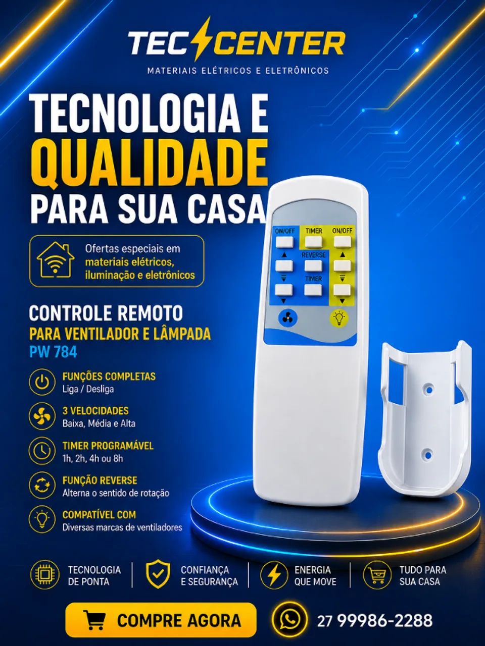 Controle Ventilador de teto
