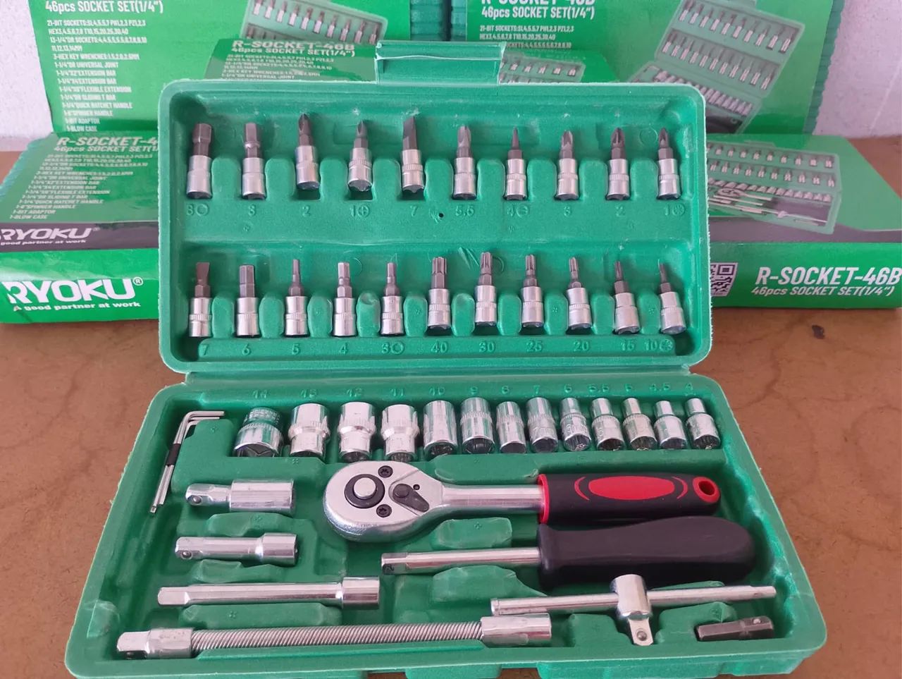 Conjunto de ferramentas catraca com 46 peças  - Foto 2