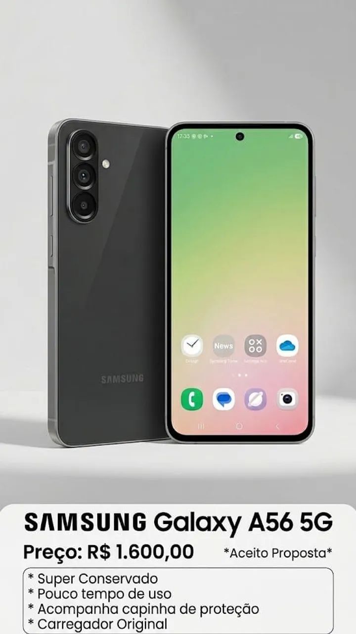 Samsung a56 praticamente novo