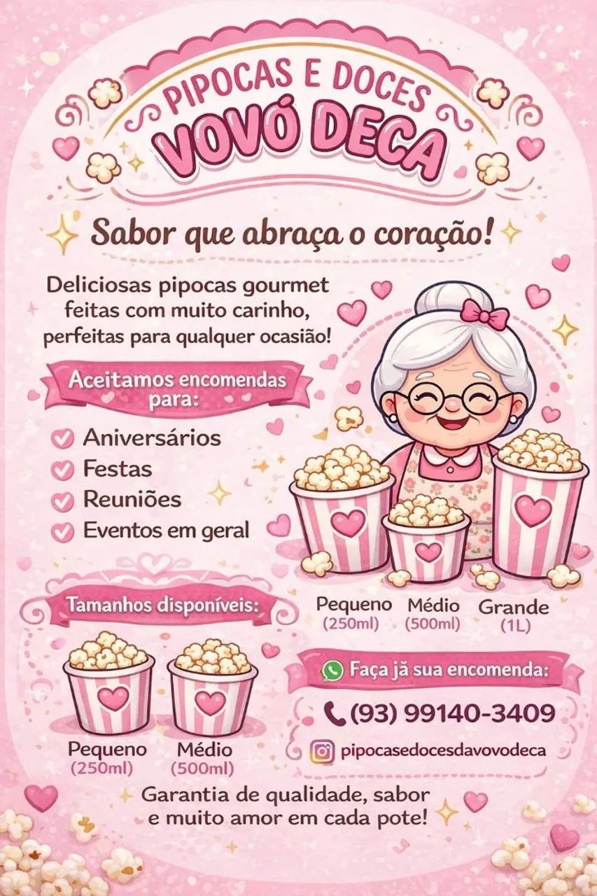 Pipocas e doces da vovó Deca - Foto 3