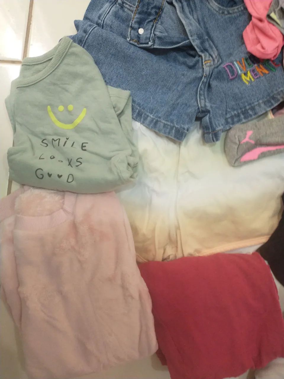 Roupas infantil para doação Tam 6 e 8 - Foto 2