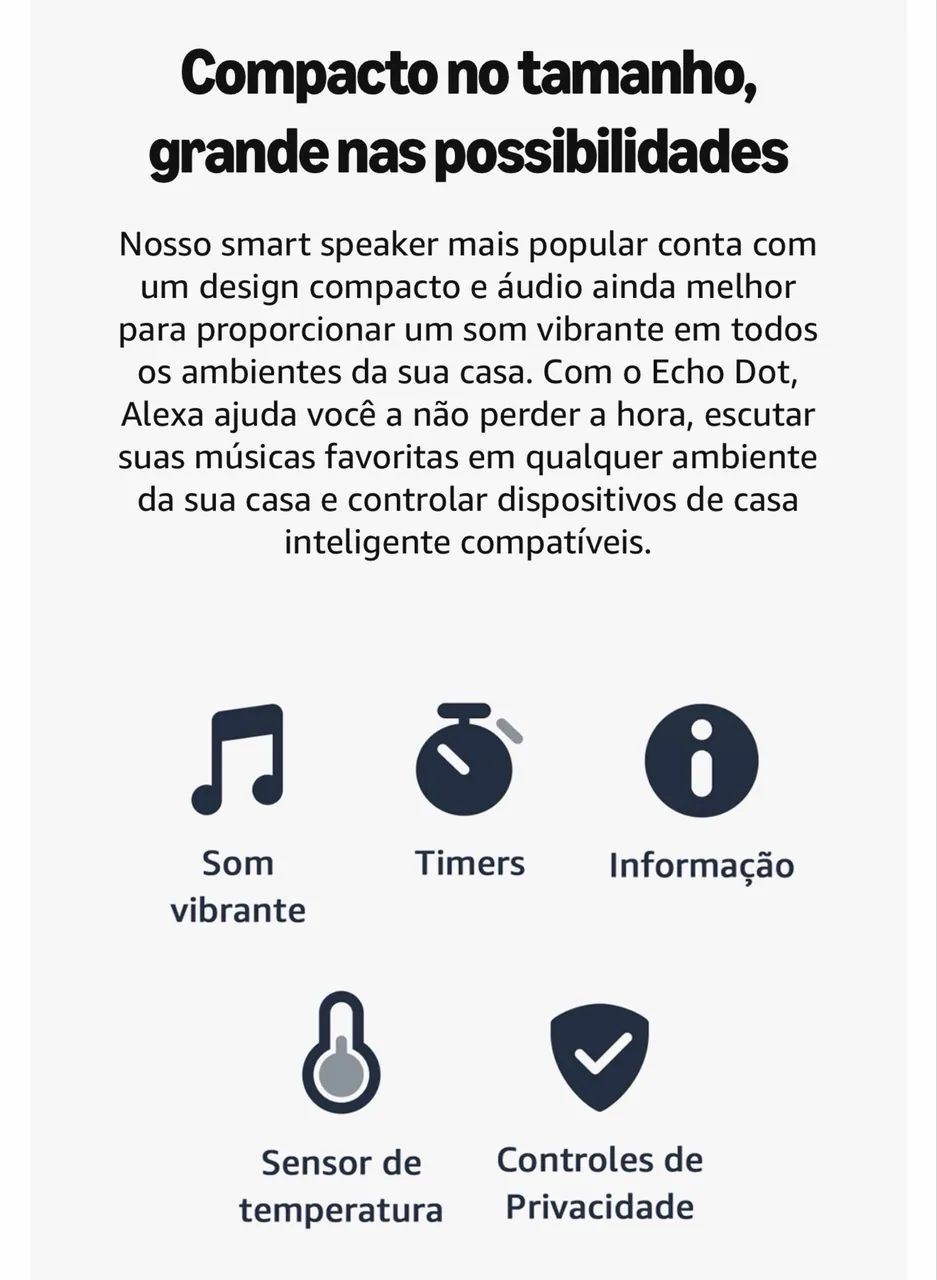 Echo dot (última geração) ALEXA  - Foto 2