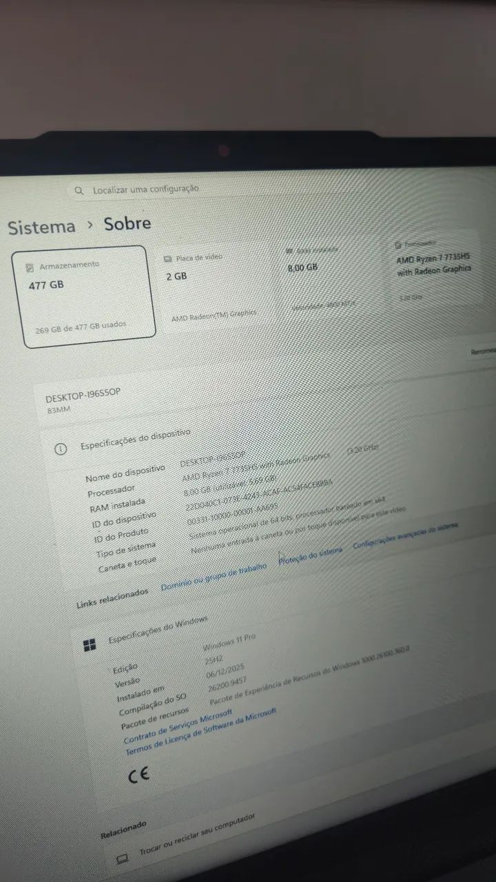 Notebook IdeaPadSlim 3 Ryzen 7 - Foto 4